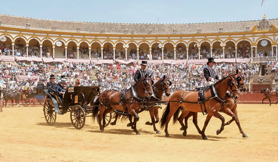 Poster for the XXXIX Exhibition of Carriages at the Seville Fair 2025