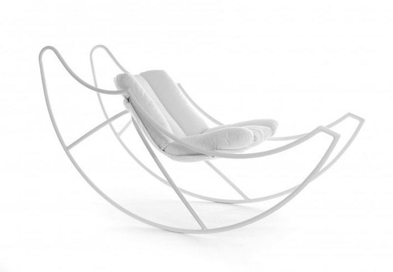 Furniture Design Ali di luna (Moon’s Wings) Rocking Chair by Stefania Vola