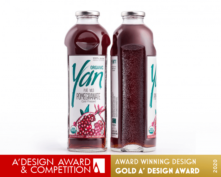 Yan Natural Juice Bottle Packaging Natural Juice Packaging by Backbone Branding